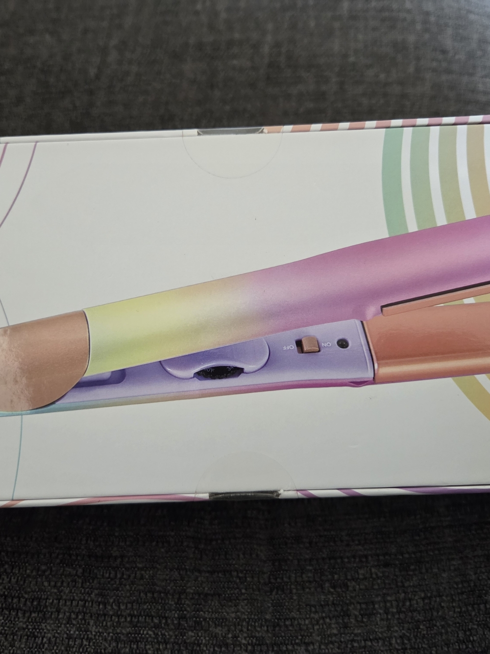 CHI Vibes Curved Edge Hairstyling Iron in Pastel Gradient NWT - Picture 2 of 3